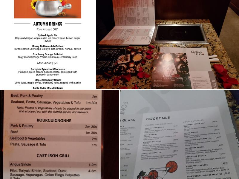 The Melting Pot Menu