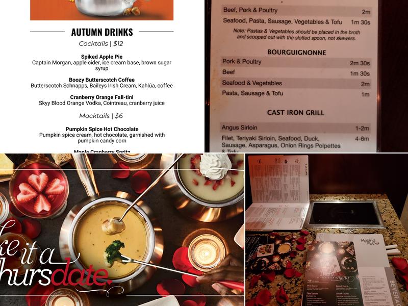 The Melting Pot Menu
