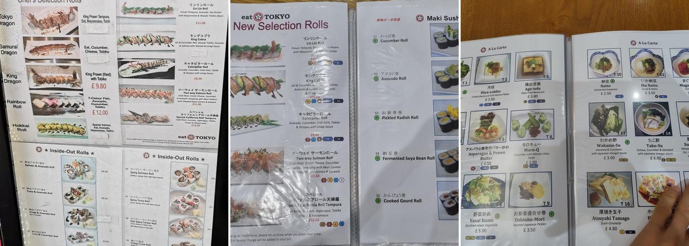 Eat Tokyo (Soho) Menu