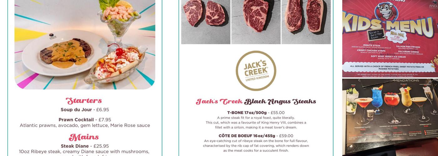 Angus Steakhouse Leicester Square Menu