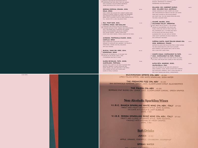 Steak and Company - Covent Garden Menu
