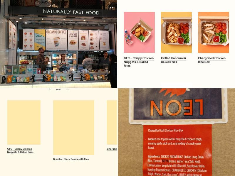 LEON Tottenham Court Walk Menu