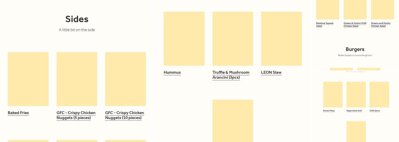 LEON Farringdon Menu