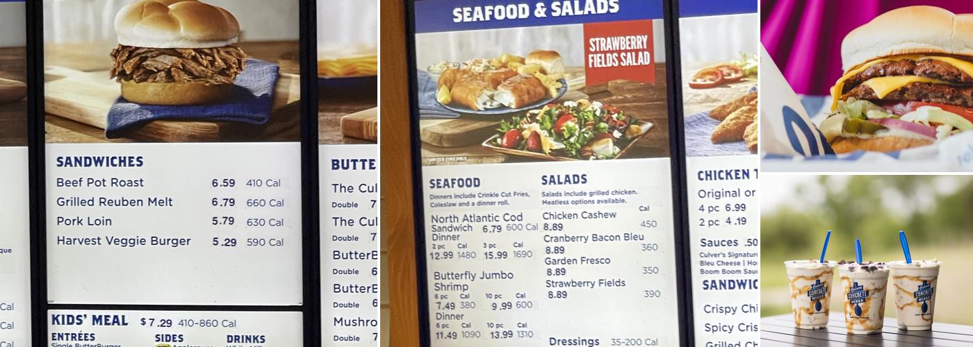 Culver’s Menu