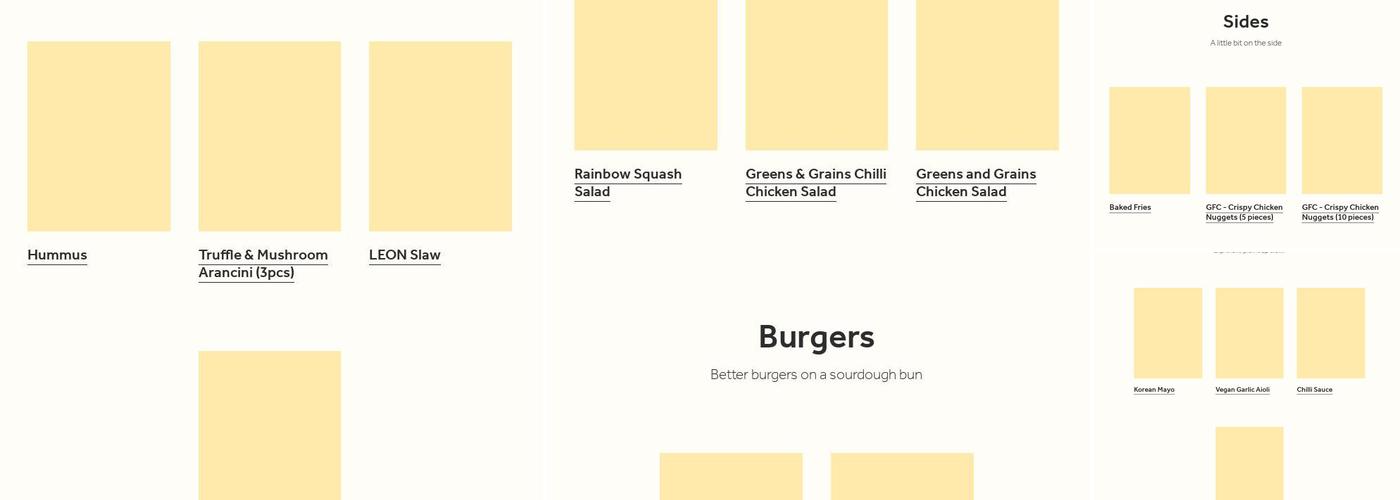 LEON Cannon Street Menu