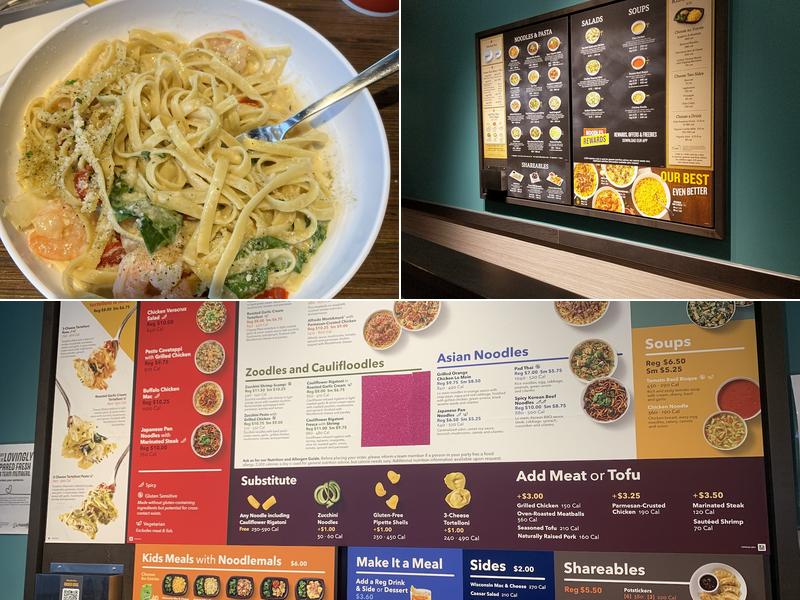 Noodles and Company Menu