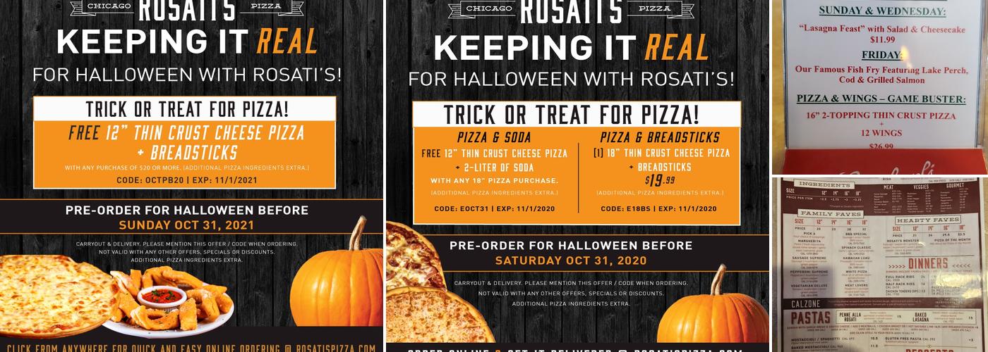Rosati's Pizza Of Green Bay Menu