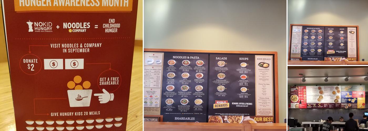 Noodles and Company Menu