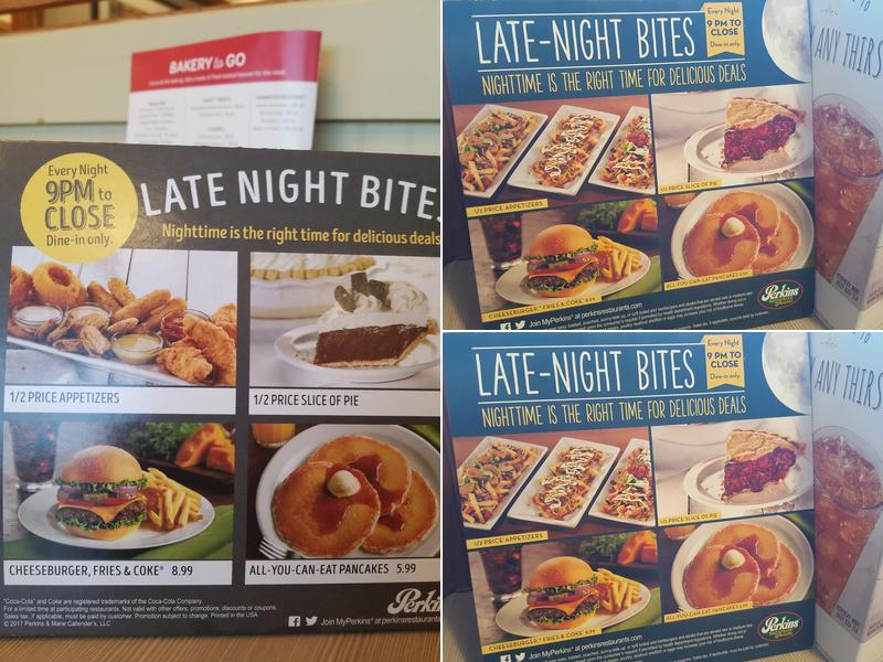 Perkins American Food Co. Menu