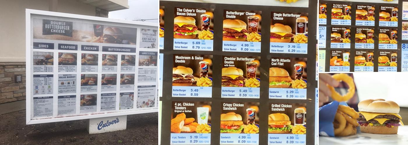 Culver’s Menu