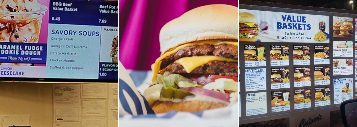 Culver’s Menu