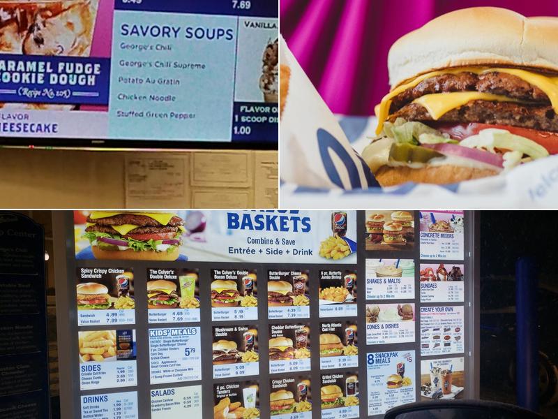 Culver’s Menu