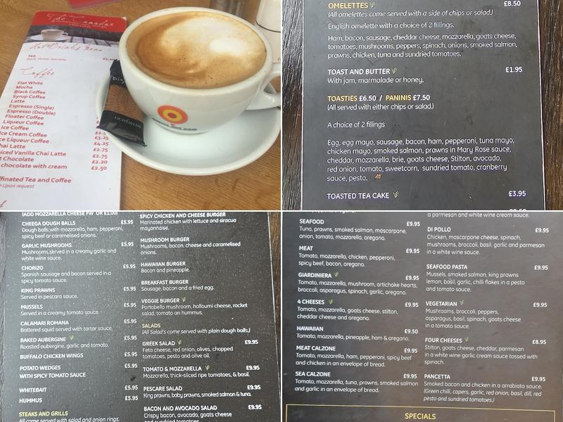 The Comodor Café Menu