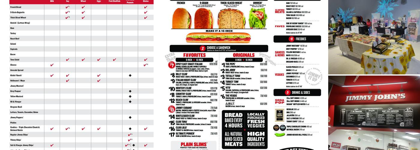 Jimmy John's Menu