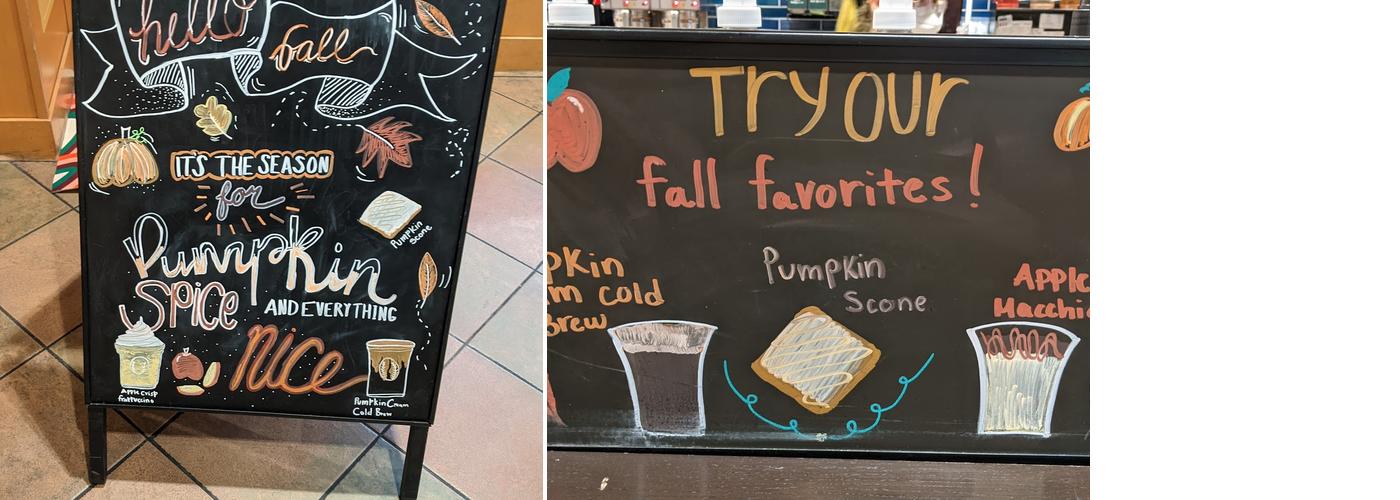 Starbucks Coffee Company Menu