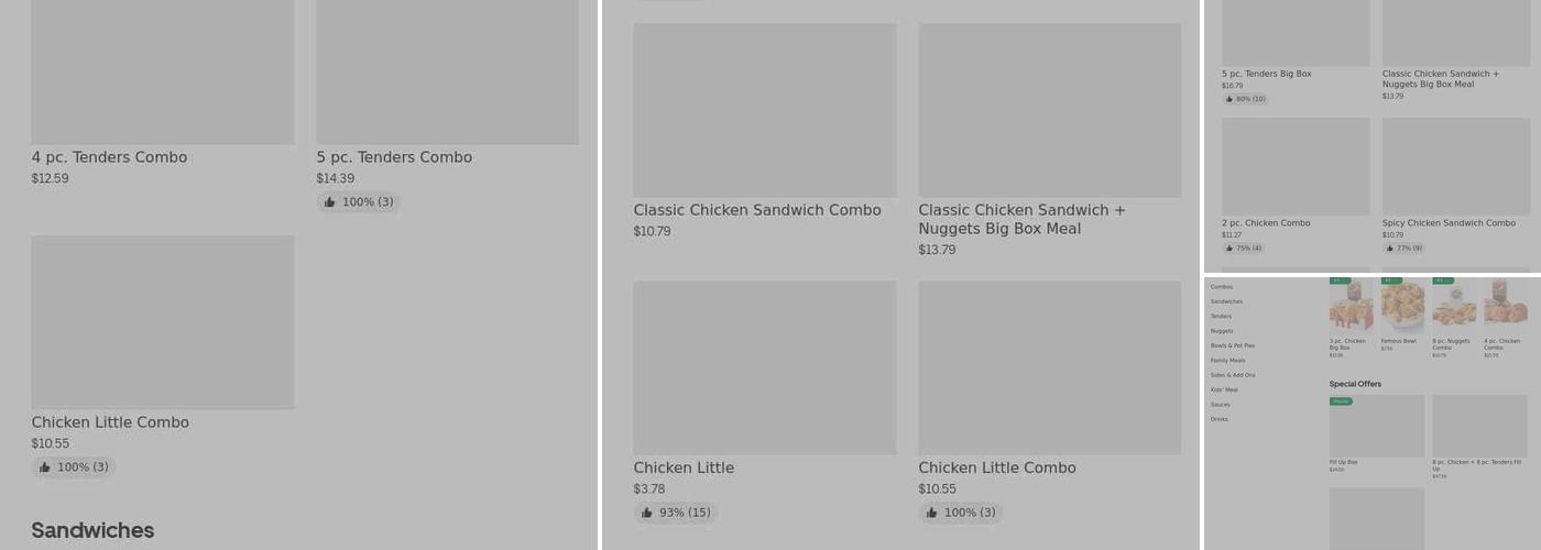 KFC Menu