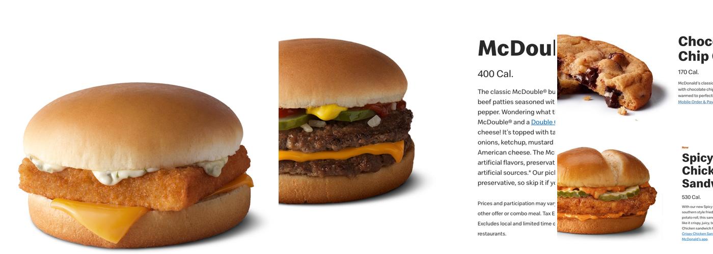 McDonald's Menu