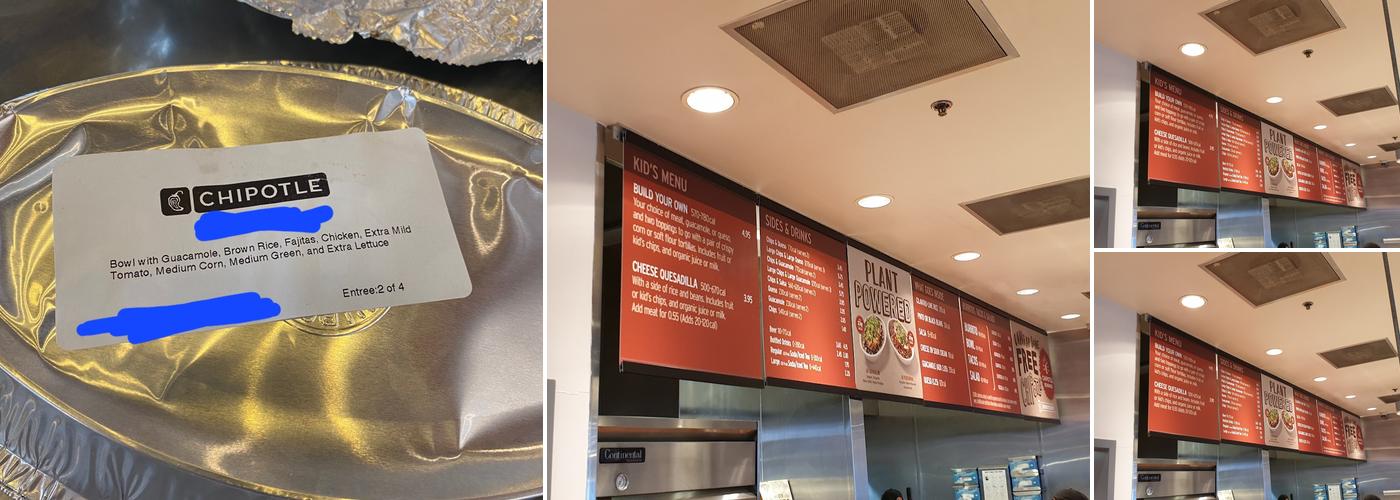 Chipotle Mexican Grill Menu