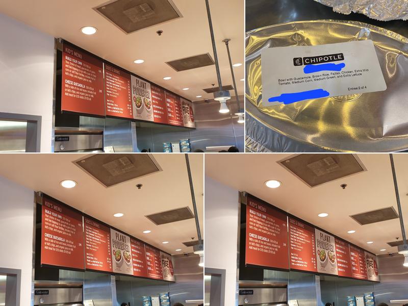 Chipotle Mexican Grill Menu