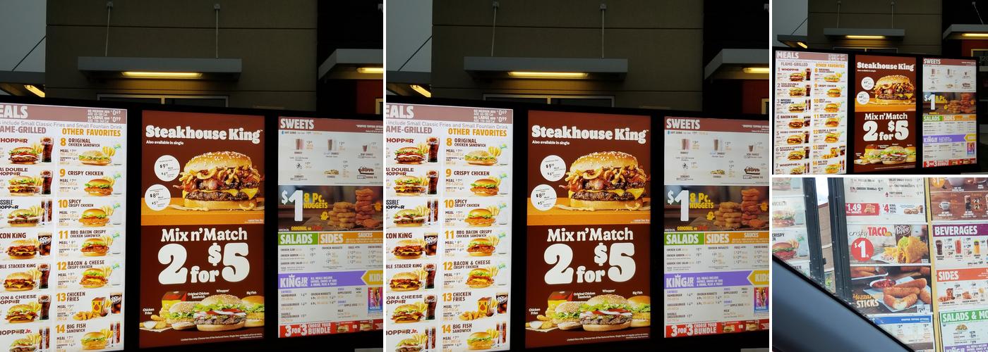 Burger King Menu