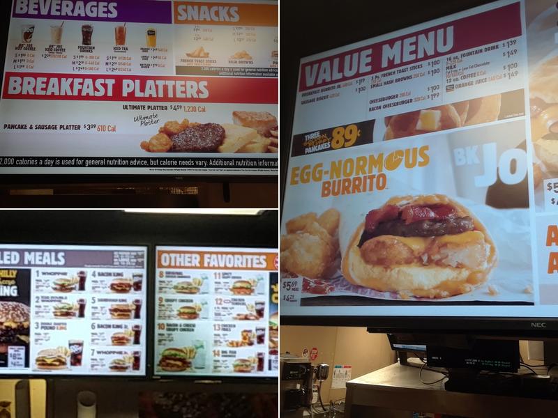 Burger King Menu