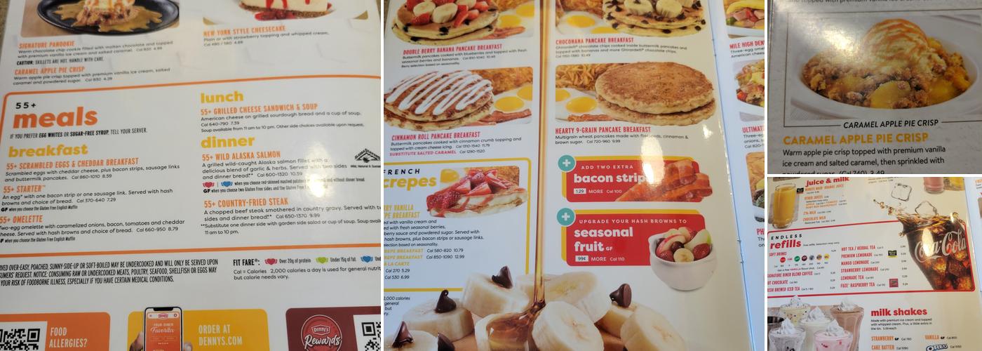 Denny's Menu