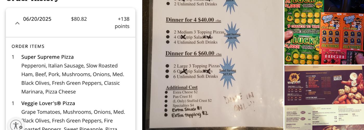 Pizza Hut Menu