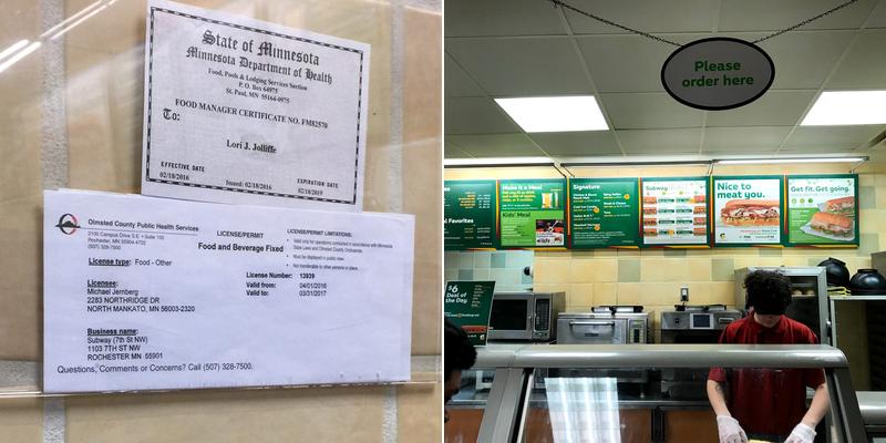 Subway Menu