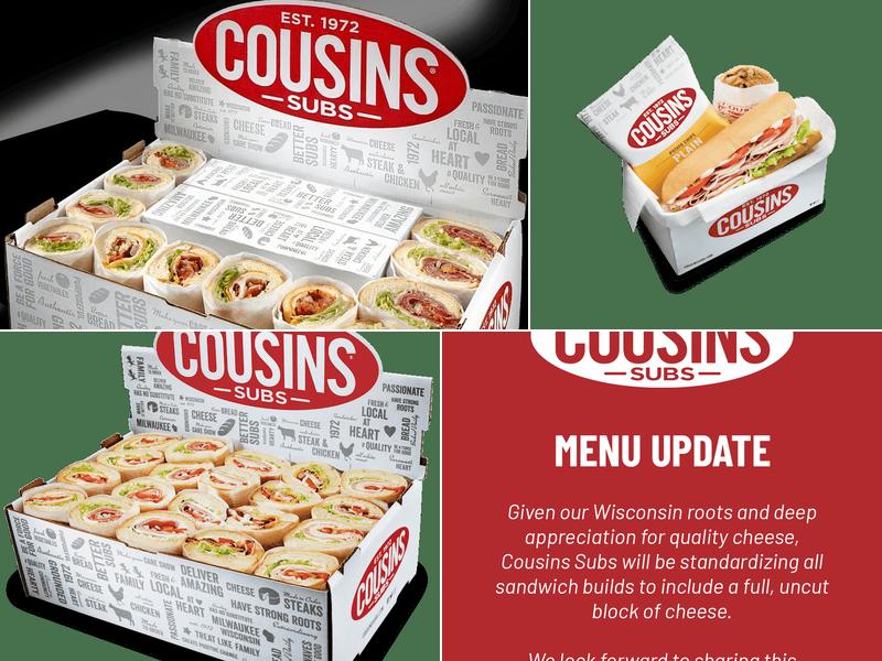 Cousins Subs Menu
