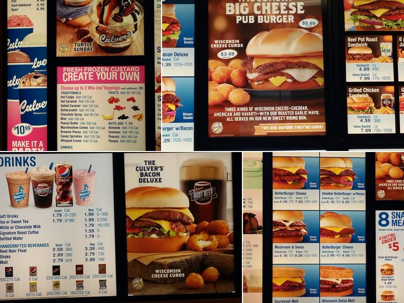 Culver’s Menu