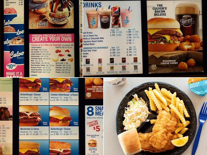 Culver’s Menu