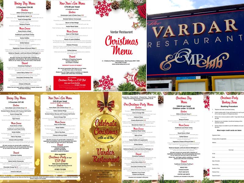 Vardar Restaurant Menu