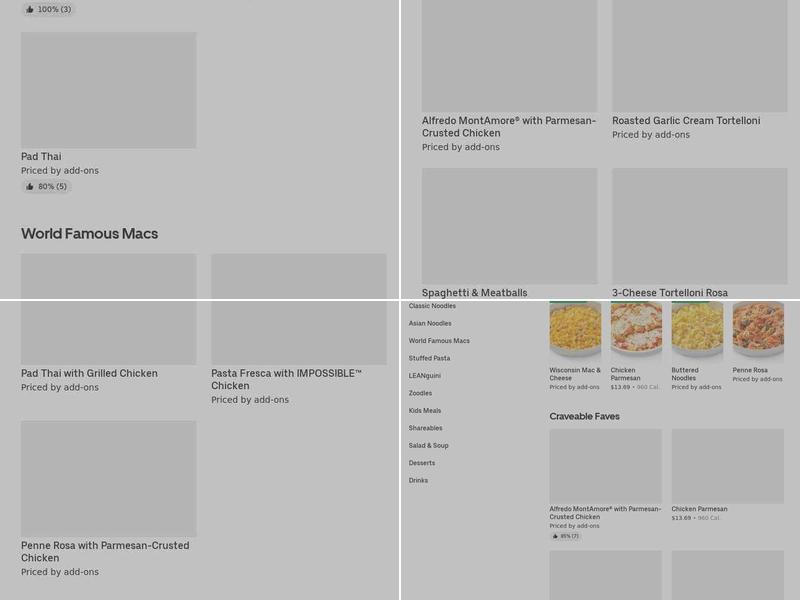 Noodles and Company Menu