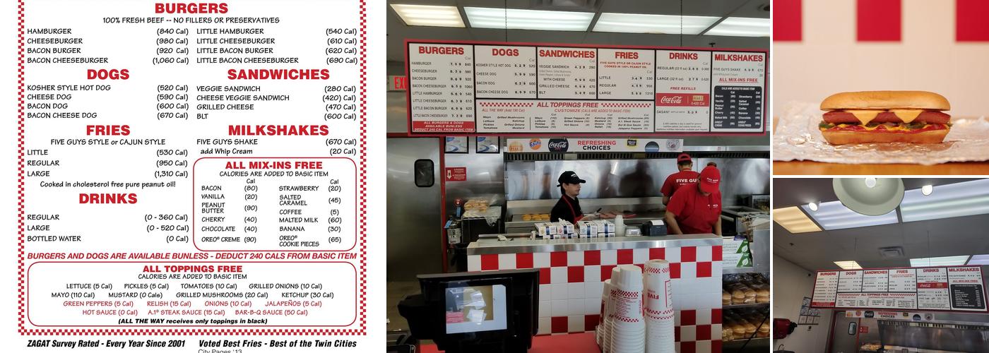 Five Guys Menu