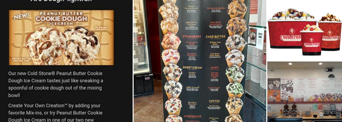 Cold Stone Creamery Menu