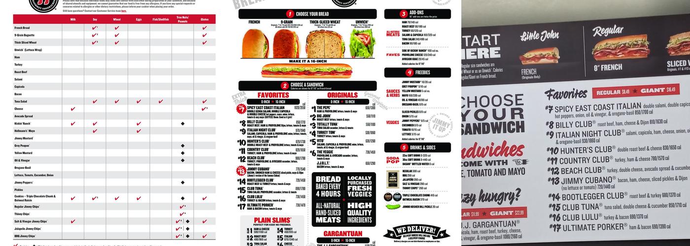 Jimmy John's Menu