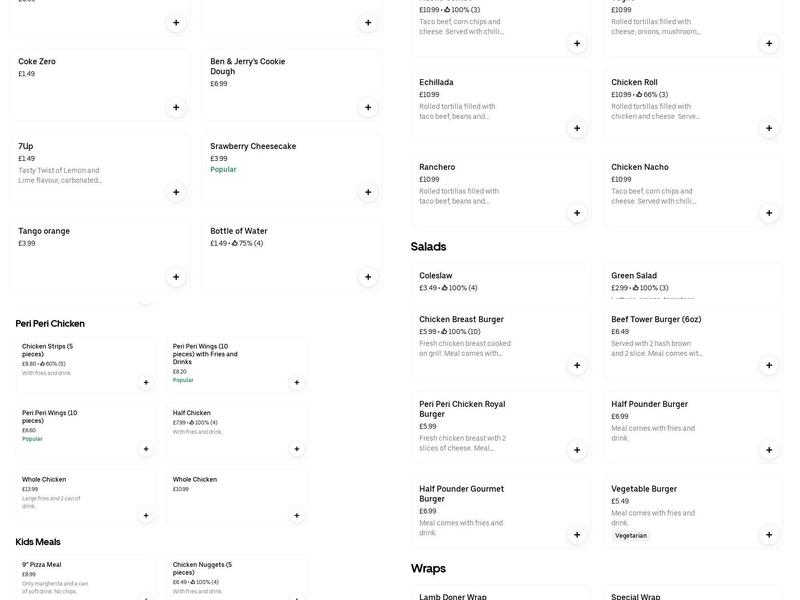 Peri Peri House Menu