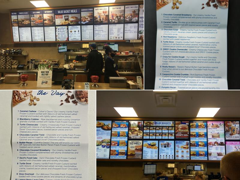 Culver’s Menu