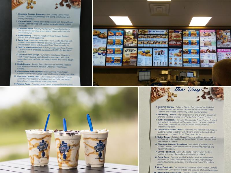 Culver’s Menu
