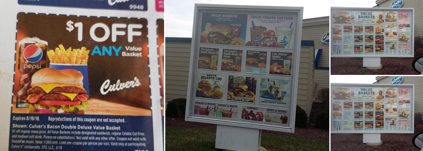 Culver's Menu