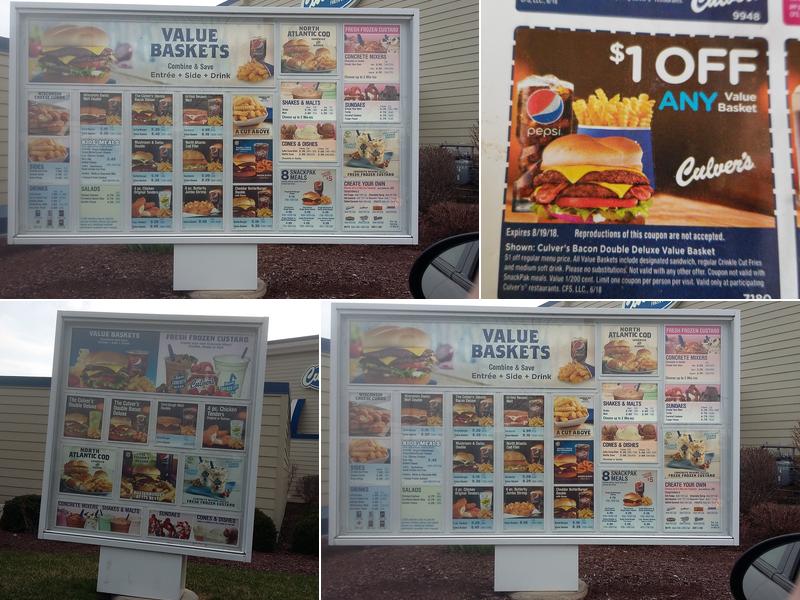 Culver's Menu