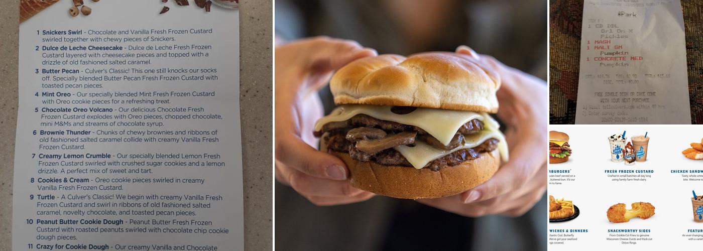Culver’s Menu