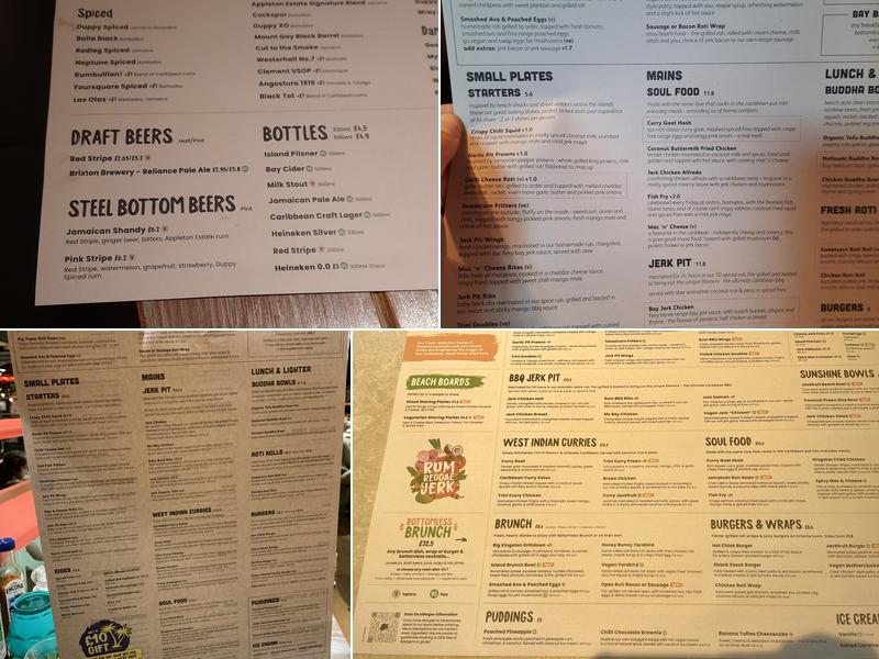 Turtle Bay Crawley Menu