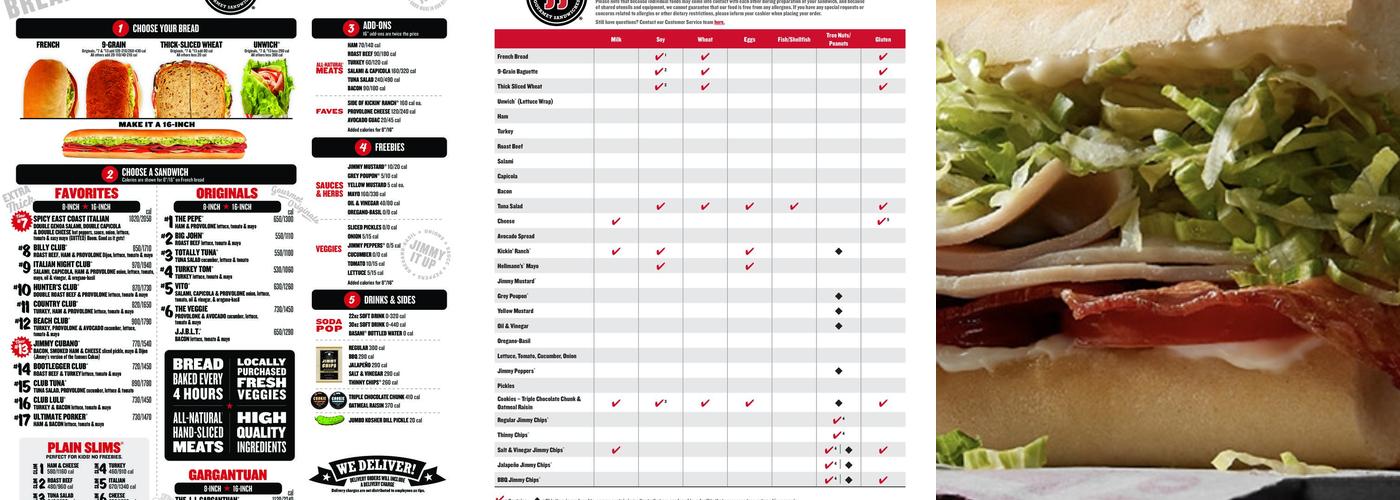 Jimmy John's Menu