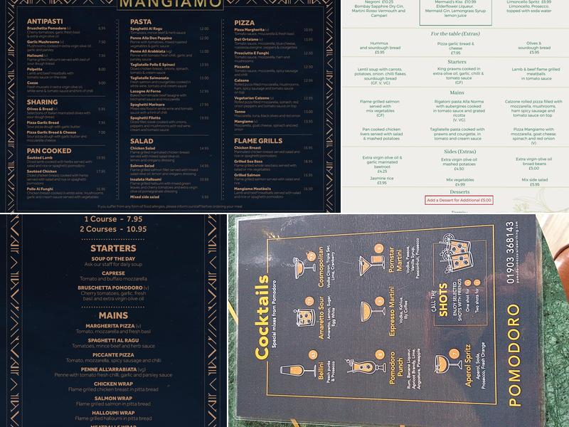 Mangiamo Menu