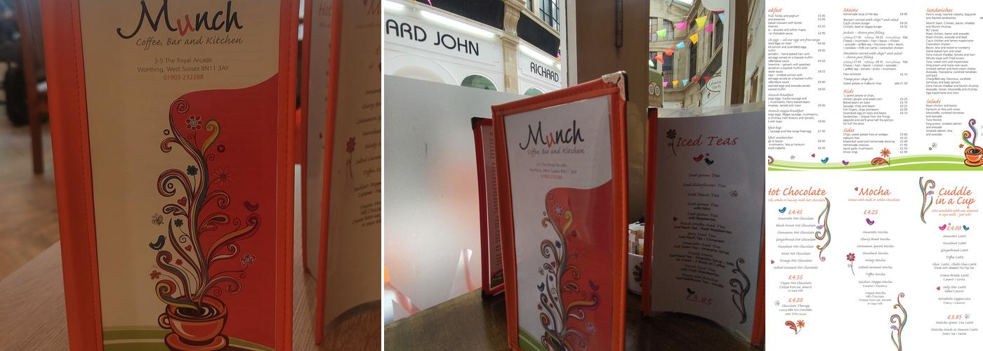Munch Coffee, Bar and Kitchen Menu