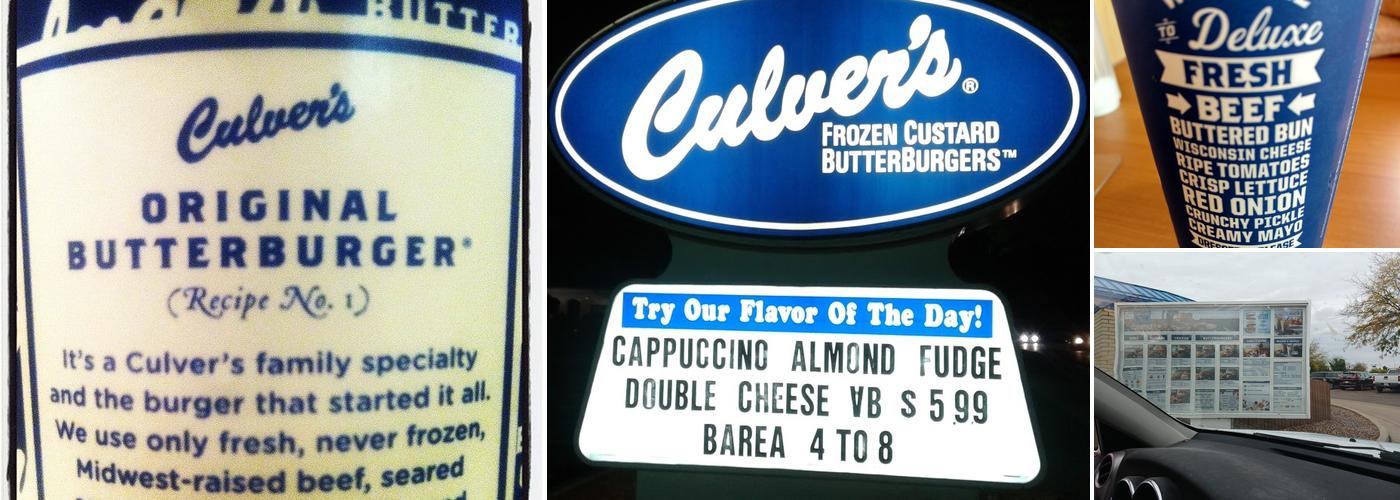 Culver’s Menu