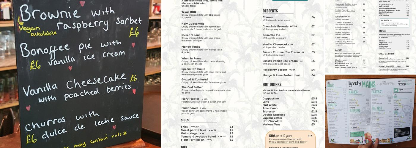 Liming Mexican Grill Menu