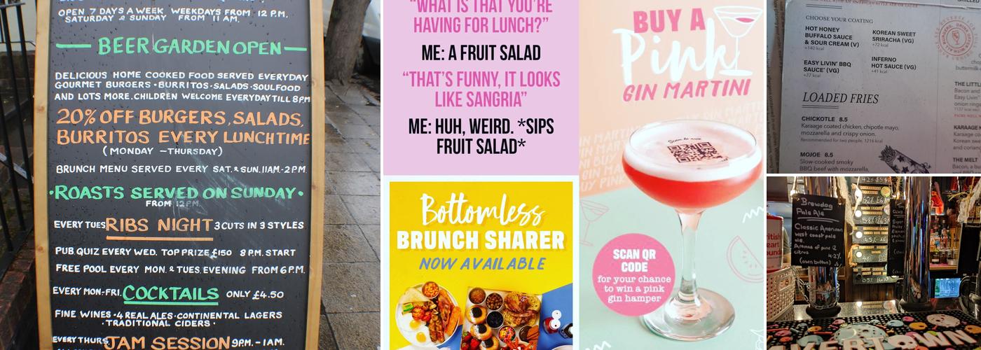 The Clarendon Leamington Spa Menu