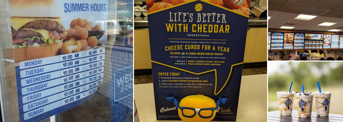 Culver’s Menu